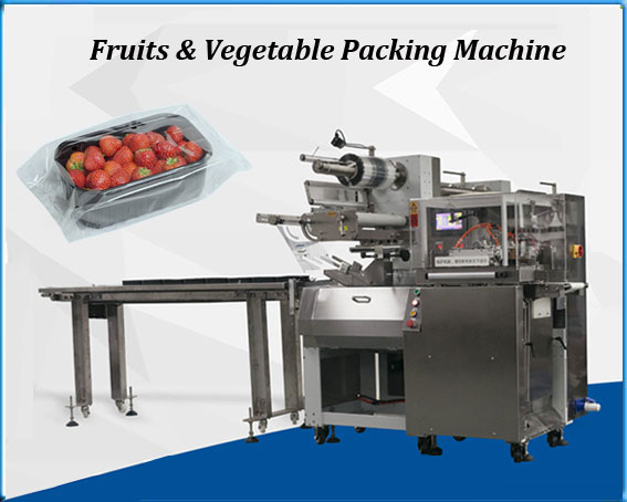 500S Up-film reciprocating packing machine for Fruits and Mushroom